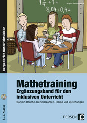 Mathetraining 5./6. Klasse Band 2 - Ergänzungsband, m. 1 CD-ROM - Bd.2