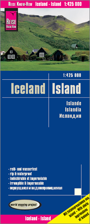 Reise Know-How Landkarte Island / Iceland (1:425.000). Islande / Islandia -