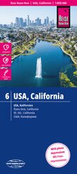 Reise Know-How Landkarte USA 6, Kalifornien (1:850.000). USA, California. États-Unis, Calofornie. EE.UU., California