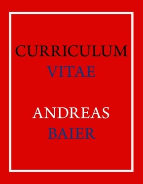 Curriculum Vitae - Andreas Baier