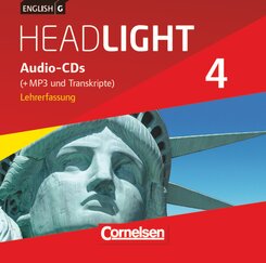 English G Headlight - Allgemeine Ausgabe - Band 4: 8. Schuljahr, Audio-CDs (Vollfassung) - Audio-Dateien auch als MP3