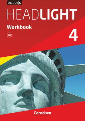English G Headlight - Allgemeine Ausgabe - Band 4: 8. Schuljahr, Workbook mit Audios online