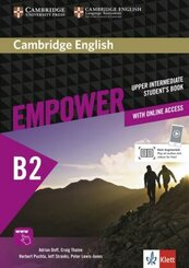 Cambridge English Empower: Upper Intermediate Student's Book B2 + assessment package, personalised practice, online workbook & online teacher suppo