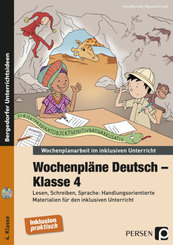 Wochenpläne Deutsch - Klasse 4, m. 1 CD-ROM
