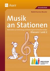 Musik an Stationen Inklusion 1/2, m. 1 CD-ROM