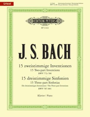 15 zweistimmige Inventionen BWV 772-786 und 15 dreistimmige Sinfonien BWV 787-801, Klavier