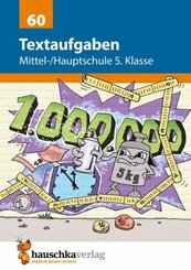 Textaufgaben Mittel-/Hauptschule 5. Klasse, A5-Heft