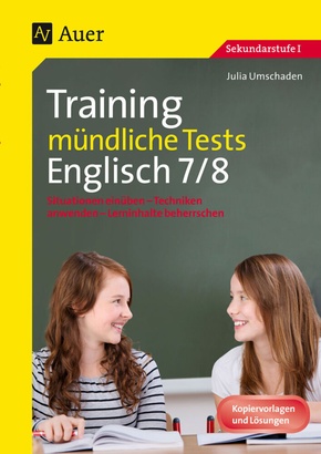 Training mündliche Tests Englisch 7/8