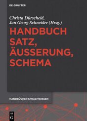 Handbuch Satz, Äußerung, Schema