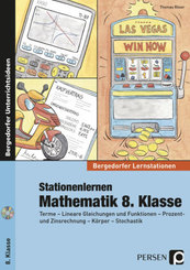 Stationenlernen Mathematik 8. Klasse, m. 1 CD-ROM