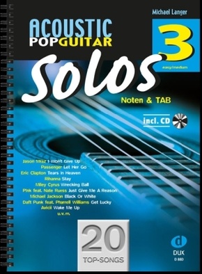 Acoustic Pop Guitar Solos, m. Audio-CD - Bd.3