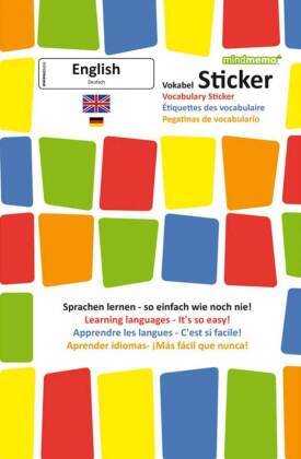 mindmemo Vokabel Sticker - Grundwortschatz English / Deutsch - 280 Vokabel-Aufkleber