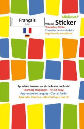 mindmemo Vokabel Sticker - Grundwortschatz Français / Deutsch - 280 Vokabel-Aufkleber