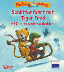 Vorlesemaus - Schlittenfahrt mit Tiger Fred