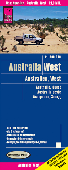 Reise Know-How Landkarte Australien, West / Australia, West (1:1.800.000)