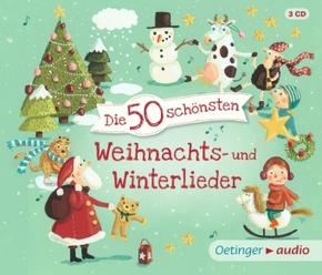 Die 50 schönsten Weihnachts- und Winterlieder, 3 Audio-CD