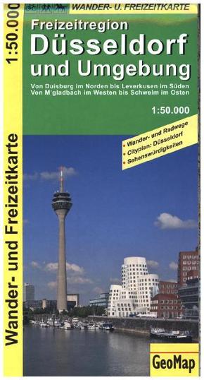 GeoMap Karte Freizeitregion Düsseldorf und Umgebung