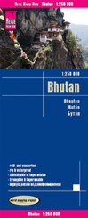 Reise Know-How Landkarte Bhutan (1:250.000). Bhoutan / Bután -