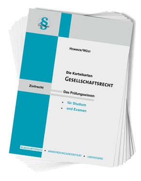 Gesellschaftsrecht, Karteikarten