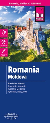 Reise Know-How Landkarte Rumänien, Moldau / Romania, Moldova (1:600.000). Romania, Moldova / Roumanie, Moldavie / Romani