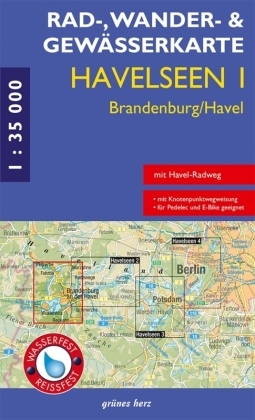 Rad-, Wander- & Gewässerkarte Havelseen - Bl.1