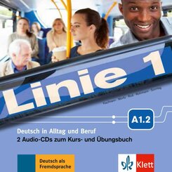 Linie 1 - 2 Audio-CDs zum Kurs- und Übungsbuch A1.2