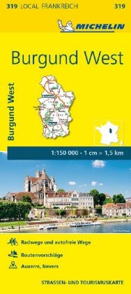 Michelin Karte Burgund West