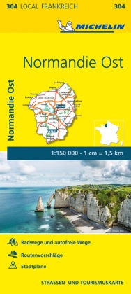 Michelin Karte Normandie Ost. Eure, Seine-Maritime
