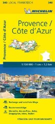 Michelin Karte Provence, Cote d' Azur; Bouches-du-Rhone, Var