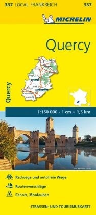 Michelin Karte Quercy. Lot, Tarn-et-Garonne