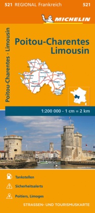 Michelin Karte Poitou, Charentes