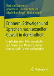 Erinnern, Schweigen und Sprechen nach sexueller Gewalt in der Kindheit