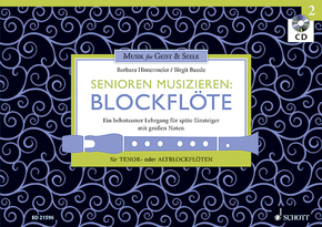 Senioren musizieren Blockflöte: Tenor- oder Alt-Blockflöten, m. Audio-CD - Bd.2