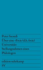 &Uuml;ber eine &raquo;Freie (d.h. freie) Universit&auml;t&laquo;