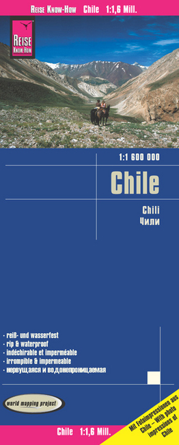 Reise Know-How Landkarte Chile (1:1.600.000). Chili