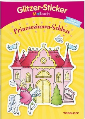 Glitzer-Sticker Malbuch: Prinzessinnen-Schloss