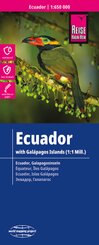 Reise Know-How Landkarte Ecuador, Galápagos (1:650.000 / 1.000.000). Ecuador, Galapagos-Islands /  Equateur, Iles Galapa -