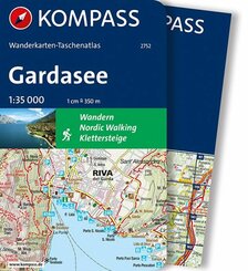 KOMPASS Wanderkarten-Taschenatlas Gardasee