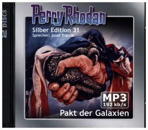Perry Rhodan Silber Edition (MP3-CDs) 31: Pakt der Galaxien, 2 MP3-CDs