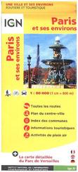 IGN Karte, Une ville et ses environs, routière et touristique Paris et ses environs