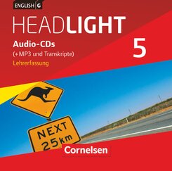 English G Headlight - Allgemeine Ausgabe - Band 5: 9. Schuljahr, Audio-CDs (Vollfassung) - Audio-Dateien auch als MP3
