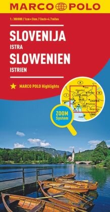 MARCO POLO Länderkarte Slowenien, Istrien 1:300.000. Slovenija, Istra / Slovenie, Istrie