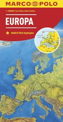 MARCO POLO Länderkarte Europa 1:2,5 Mio. Europe