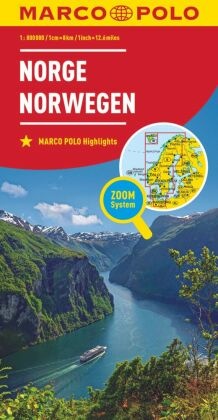 MARCO POLO Länderkarte Norwegen 1:800.000