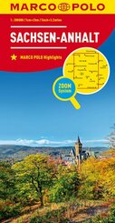 MARCO POLO Regionalkarte Deutschland 08 Sachsen-Anhalt 1:200.000. Saxony-Anhalt / Saxe-Anhalt -