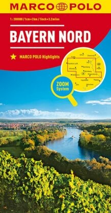 MARCO POLO Regionalkarte Deutschland 12 Bayern Nord 1:200.000. North Bavaria / Nord Bavière -