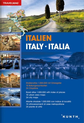 Reiseatlas Italien; Italy / Italia