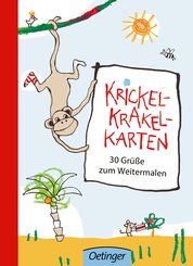 Krickel-Krakel-Karten 30 Grüße zum Weitermalen