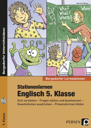 Stationenlernen Englisch 5. Klasse, m. 1 CD-ROM