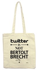 Twitter is not Brecht, Stofftasche